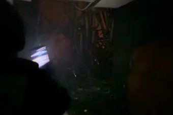 Опубликовано видео из сгоревшего «Крокус Сити Холла»