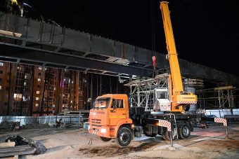 В Твери продолжается строительство путепровода на улице Фрунзе