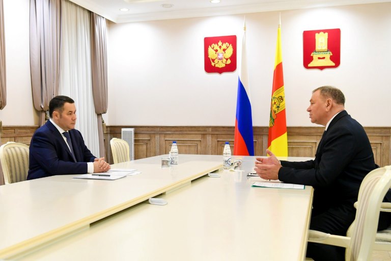 Губернатор Тверской области провел встречу с главой Молоковского округа