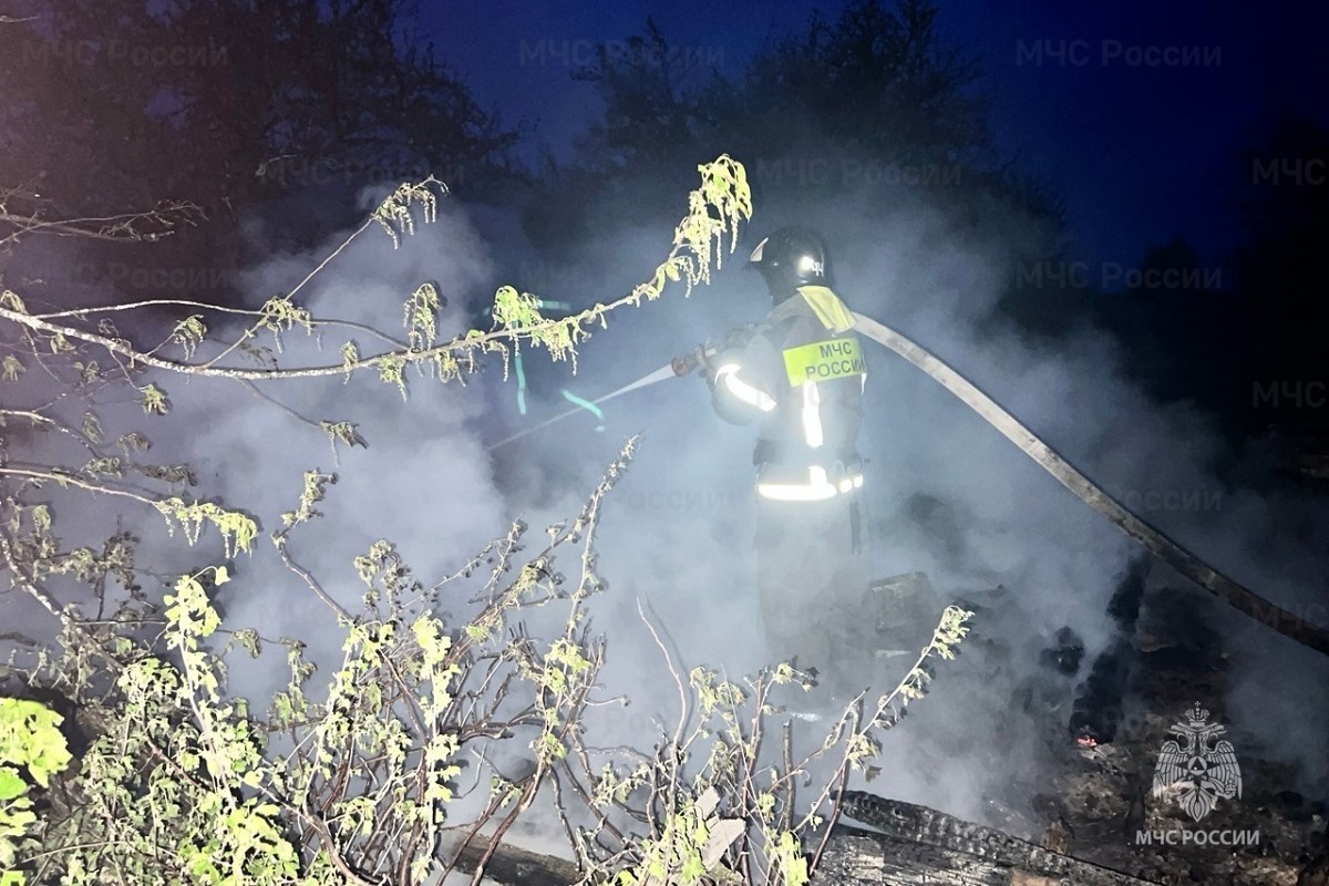 Масштабный пожар произошел в одной из деревень Тверской области