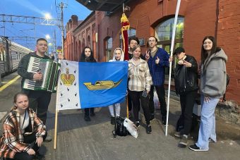 Жители Тверской области участвуют в первомайской демонстрации в Москве
