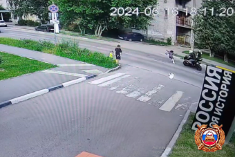 Опубликовано видео наезда на 7-летнюю девочку в Твери