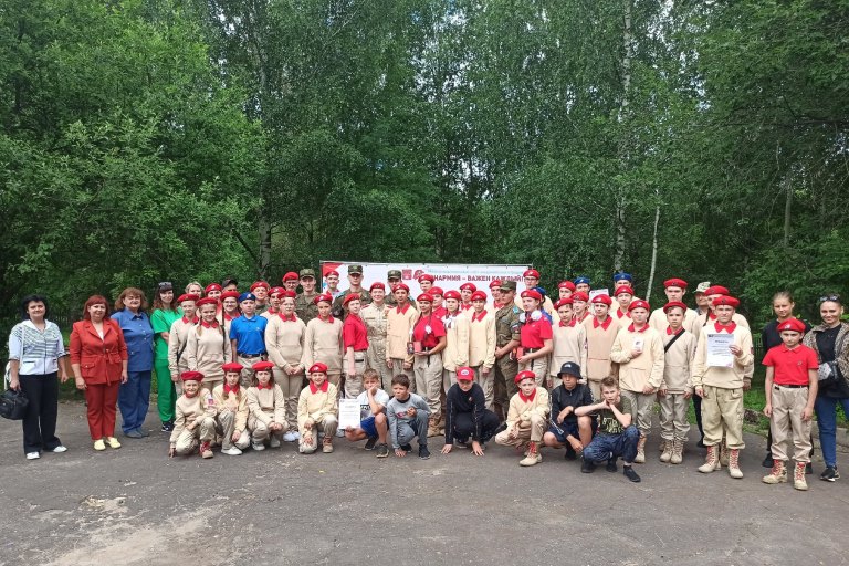 В Тверской области прошел окружной слет юнармейцев