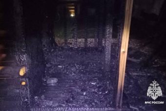 Баня горела ночью в Тверской области