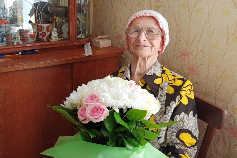 Ветеран ВОВ из Тверской области Мария Кузьмина празднует 103-летие