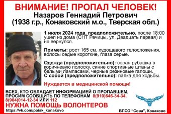 В Тверской области разыскивают 86-летнего мужчину