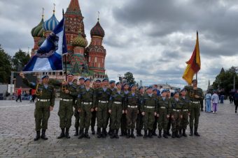 Воспитанники тверского военно-патриотического клуба участвовали в параде на Красной площади