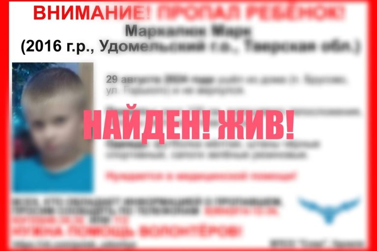 Прекращены поиски 8-летнего мальчика, пропавшего в Тверской области