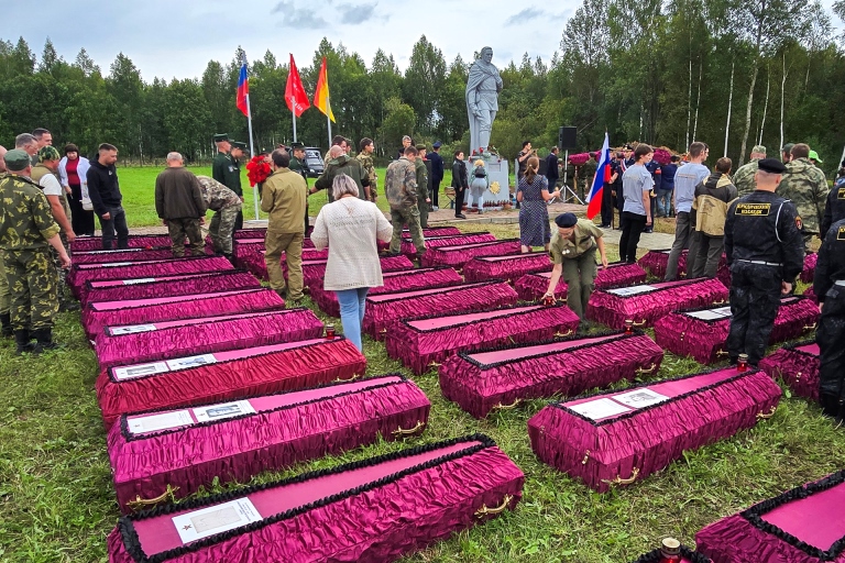 В годовщину освобождения Зубцова от фашистов состоялось перезахоронение останков 367 советских бойцов