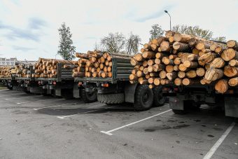 Танковому батальону «Волга» направлена вторая автоколонна с пиломатериалами