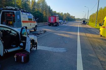 В ДТП на трассе М-10 под Тверью три человека получили серьёзные травмы