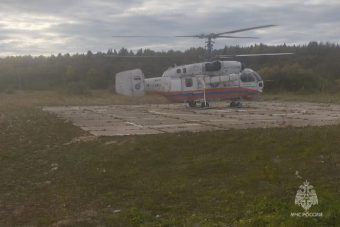 Больного ребенка доставили вертолетом в Тверь