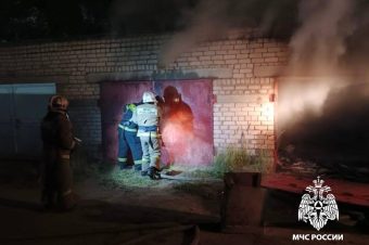 Гараж горел в Тверской области