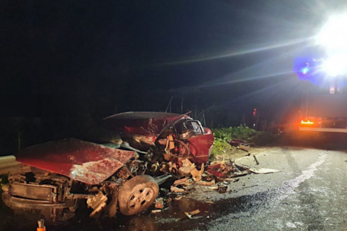Опубликовано видео с места страшной смертельной аварии в Тверской области