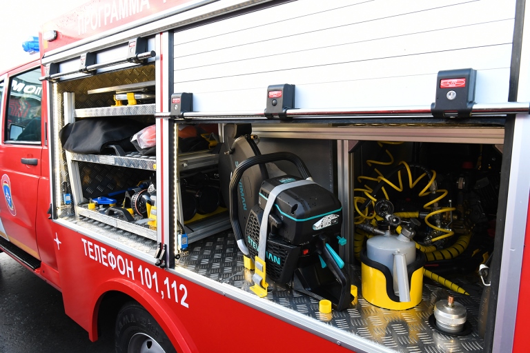 Глава МЧС России Куренков и губернатор Руденя открыли новое здание ПСЧ №5 в Тургиново