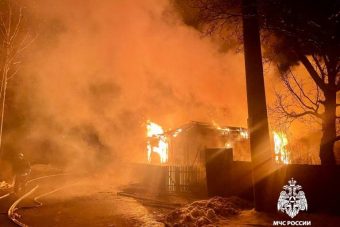 Жилой дом сгорел в Тверской области