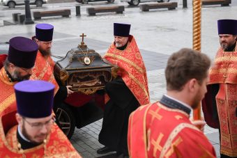 В Спасо-Преображенский собор Твери передан ковчег с мощами святого мученика Вонифатия