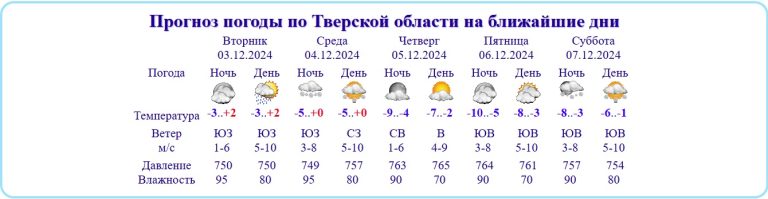 Названа точная дата возвращения зимы в Тверскую область