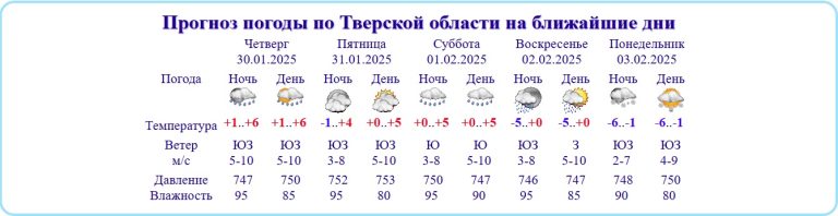 30 января стало самым теплым днем в Тверской области за всю историю наблюдений