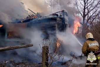 Останки человека обнаружены на месте пожара в Тверской области