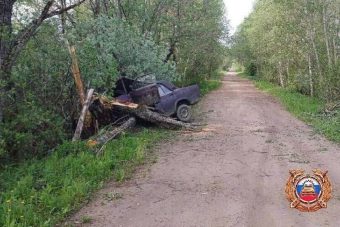 Легковушка врезалась в дерево в Тверской области