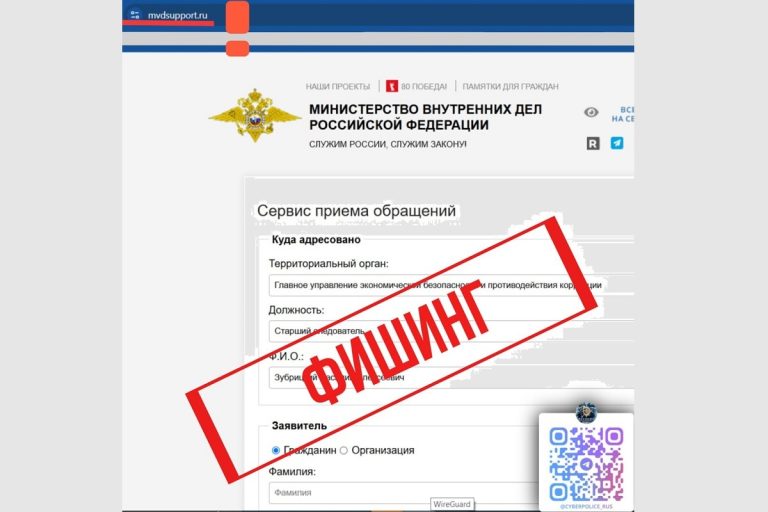 В МВД показали фальшивую копию своего сайта В МВД показали фальшивую копию своего сайта