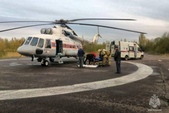 Пациента районной больницы доставили вертолетом в Тверь