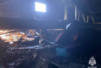 В Тверской области полыхал жилой дом