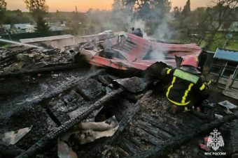 Жилой дом сгорел дотла в Тверской области