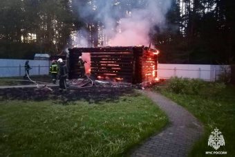 Баня сгорела утром под Тверью