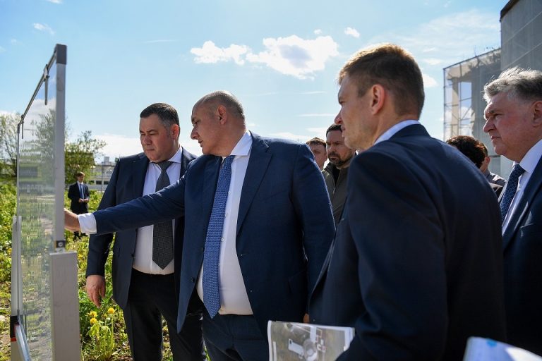 Игорь Руденя осмотрел площадку кластера «Речной» в Твери