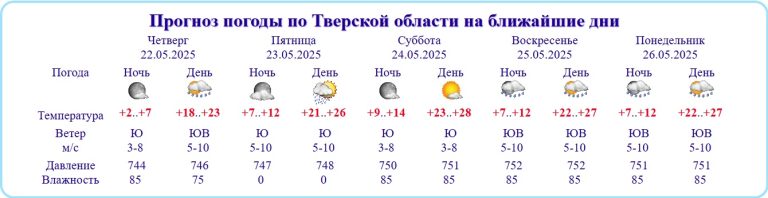 Воздух в Тверской области прогреется до рекордно жарких в этом году отметок