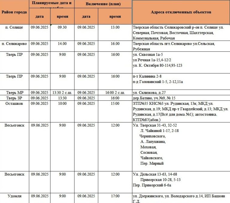 Жители Твери и области надолго останутся без света