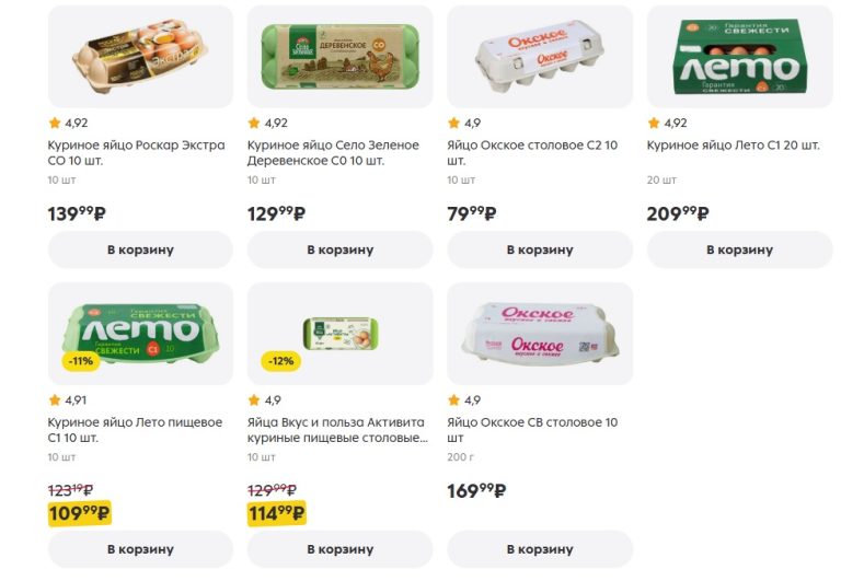 СМИ распространили фейк про падение цен на яйца в 3-4 раза