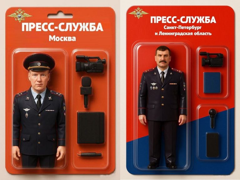 Официальный представитель МВД Ирина Волк примерила на себя образ куклы