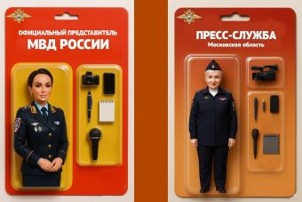 Официальный представитель МВД Ирина Волк примерила на себя образ куклы