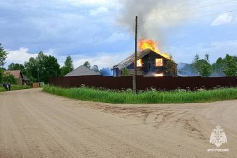 В Тверской области сгорел дом