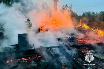 Огнем уничтожен жилой дом под Тверью