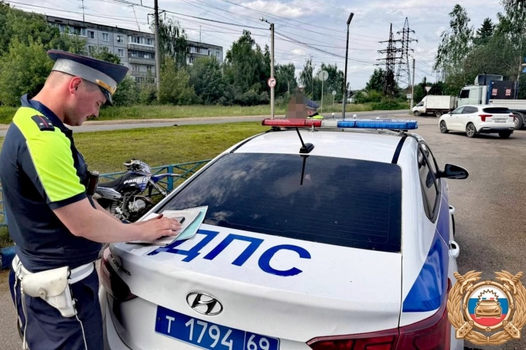 В Твери задержали 11-летнего питбайкера