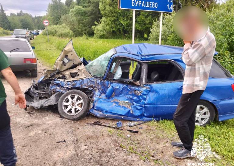 В столкновении двух автомобилей в Тверской области пострадал предпенсионер