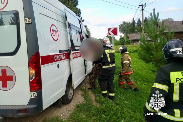 В Тверской области спасателям пришлось деблокировать врезавшегося в дорожный знак водителя