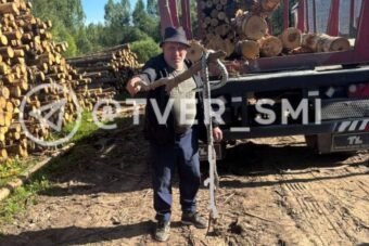В Тверской области убили огромную гадюку