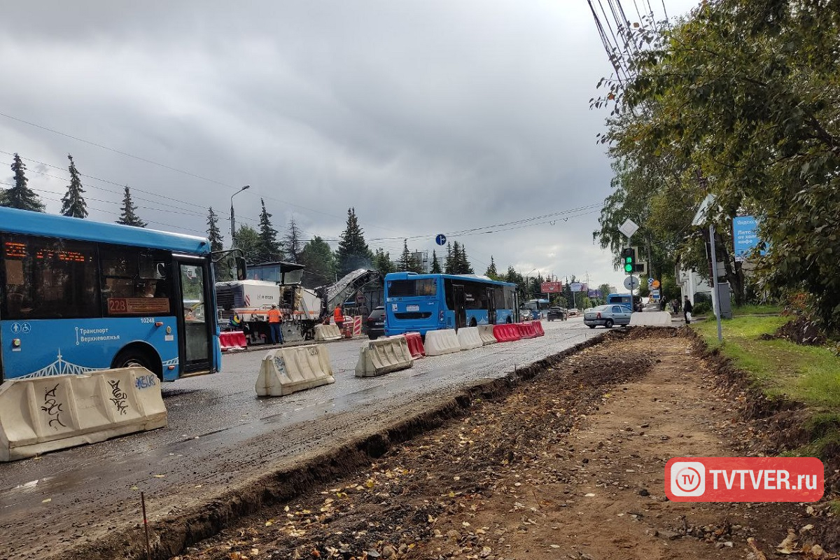 В Твери на несколько дней перекрыли часть Октябрьского проспекта