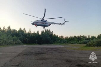 Пациента районной больницы доставили вертолетом из Нелидова в Тверь