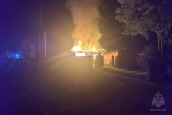 В Тверской области сгорел жилой дом