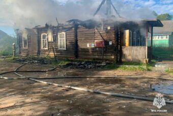 В Тверской области сгорел магазин