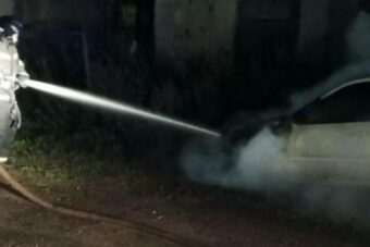 В Тверской области сгорел автомобиль