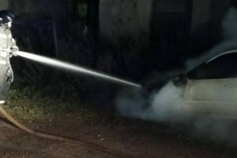 В Тверской области сгорел автомобиль