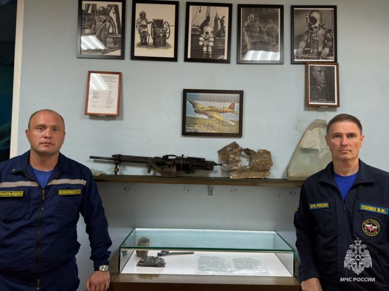 Сбитый истребитель Ил-2 вместе с летчиком поднят с глубины озера в Тверской области