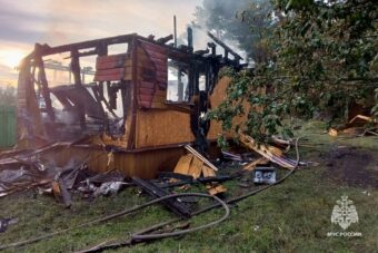 Жилой дом уничтожен пожаром в Тверской области